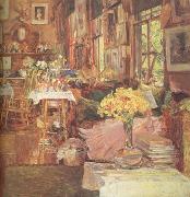 Childe Hassam The Room of Flowers (nn03) oil on canvas